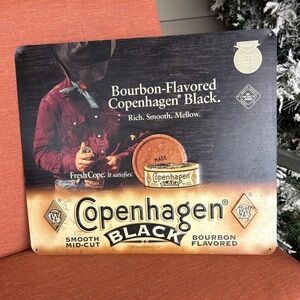 Copenhagen Black Bourbon-Flavored Sign